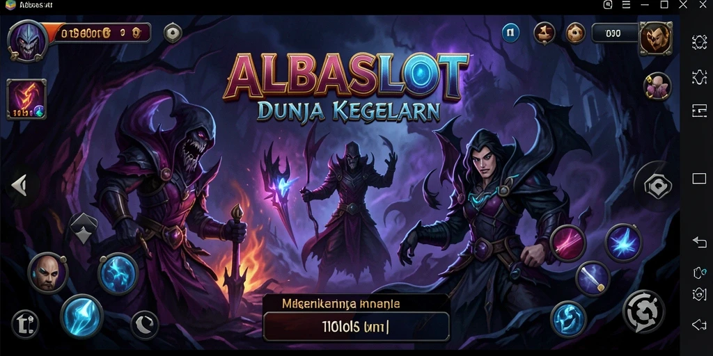 Tampilan seram gameplay ALBASLOT yang menegangkan.
