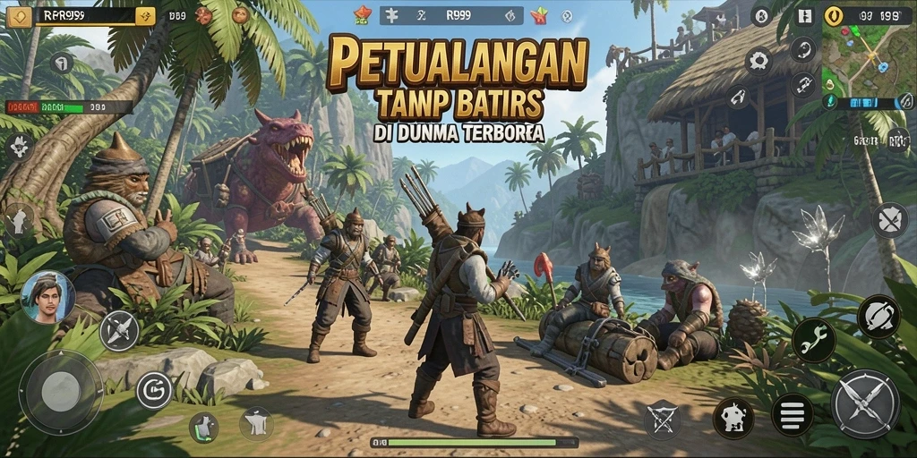 Tampilan gameplay Open World yang menakjubkan di RR999.