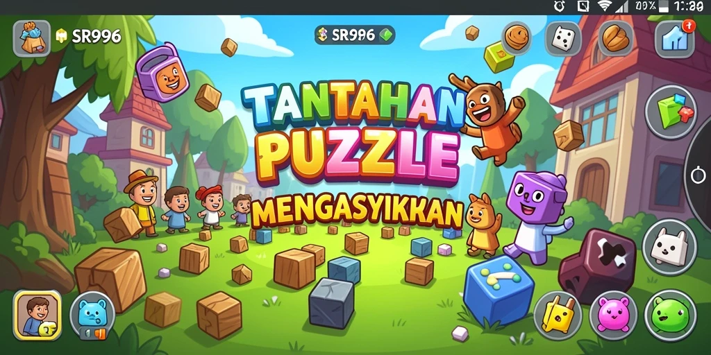 Menampilkan gameplay menantang dan seru dari game Puzzle SR996.