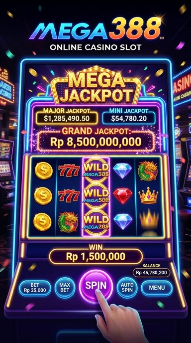 Screenshot fitur unggulan di aplikasi mega388.